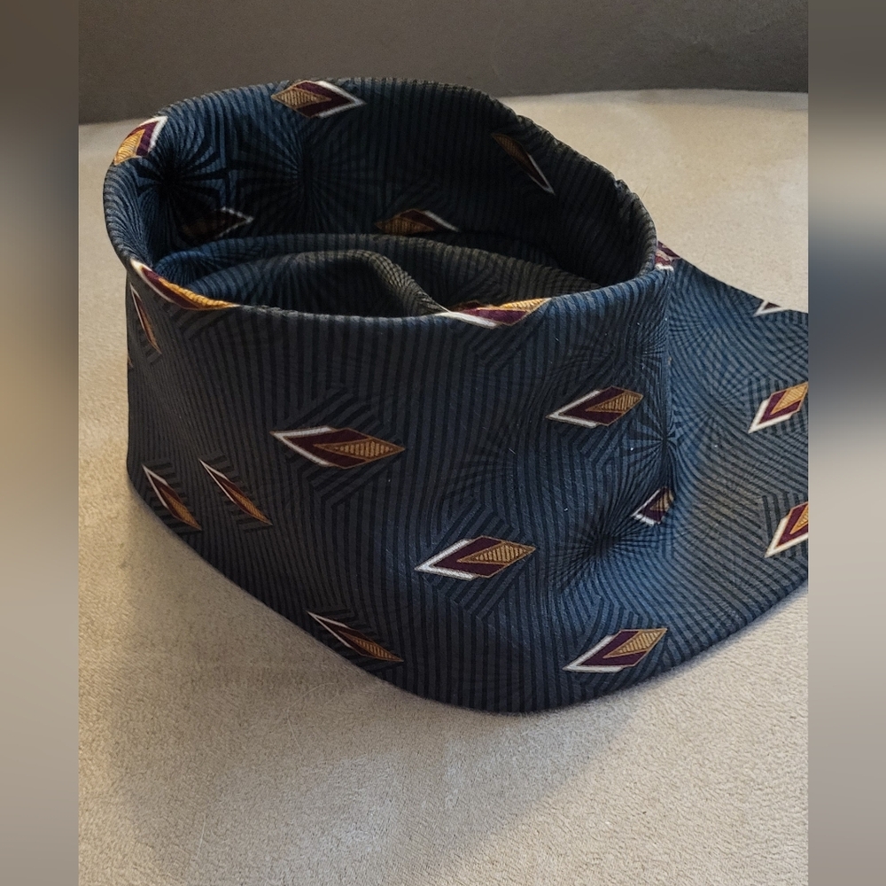 Vintage Silk Tie, Wide, Dark Green, from Designer Etienne Aigner